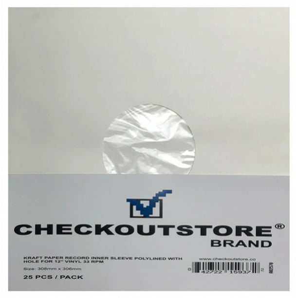 PREMIUM 100 4mil Thick by Max Pro 12 33 RPM Record Outer Sleeves 